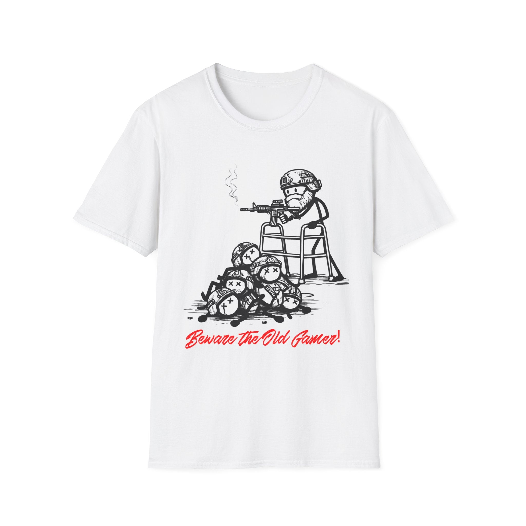 T-Shirt — "Beware The Old Gamer" Graphic Tee