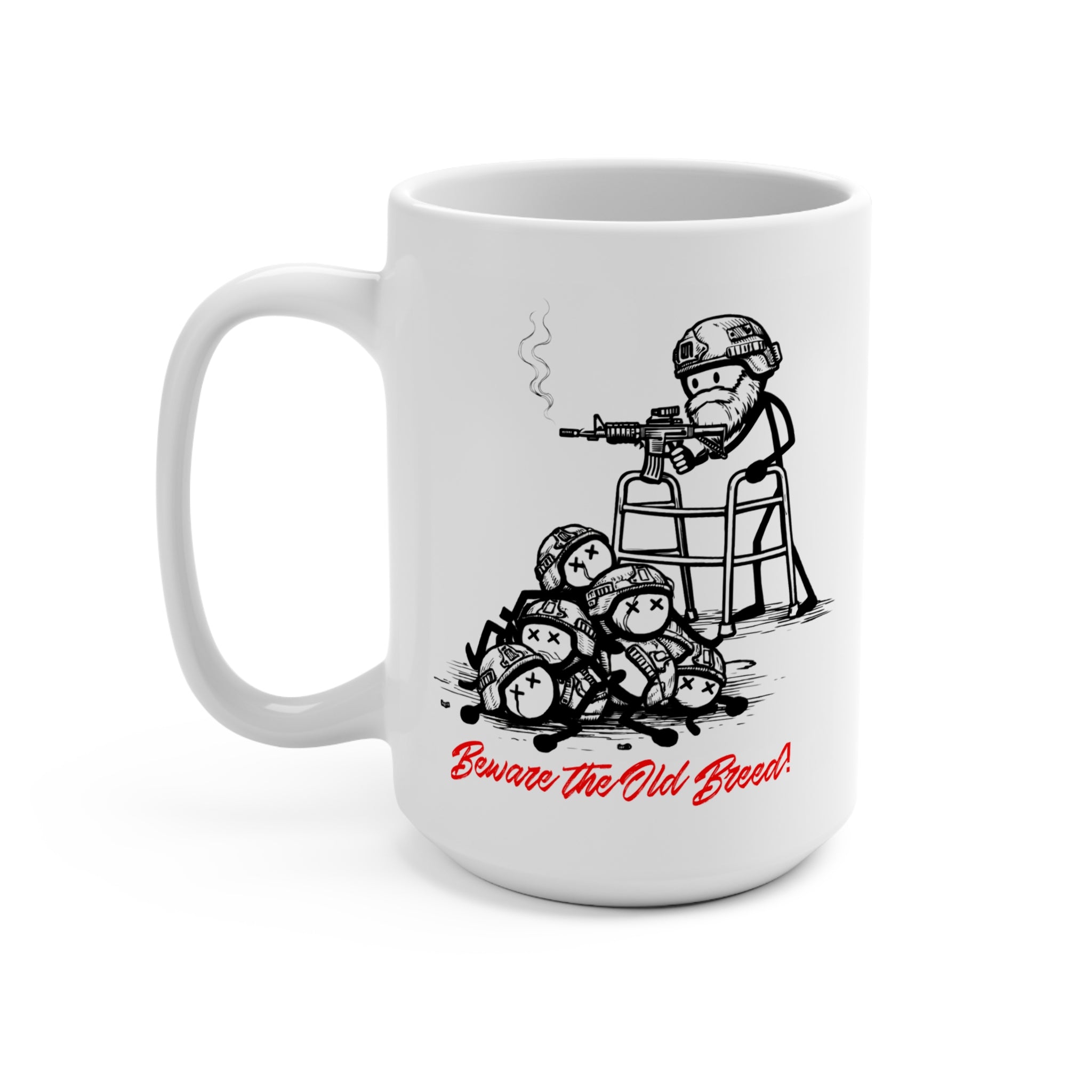 Mug — "Beware the Old Breed" Veteran Combat Coffee Mug