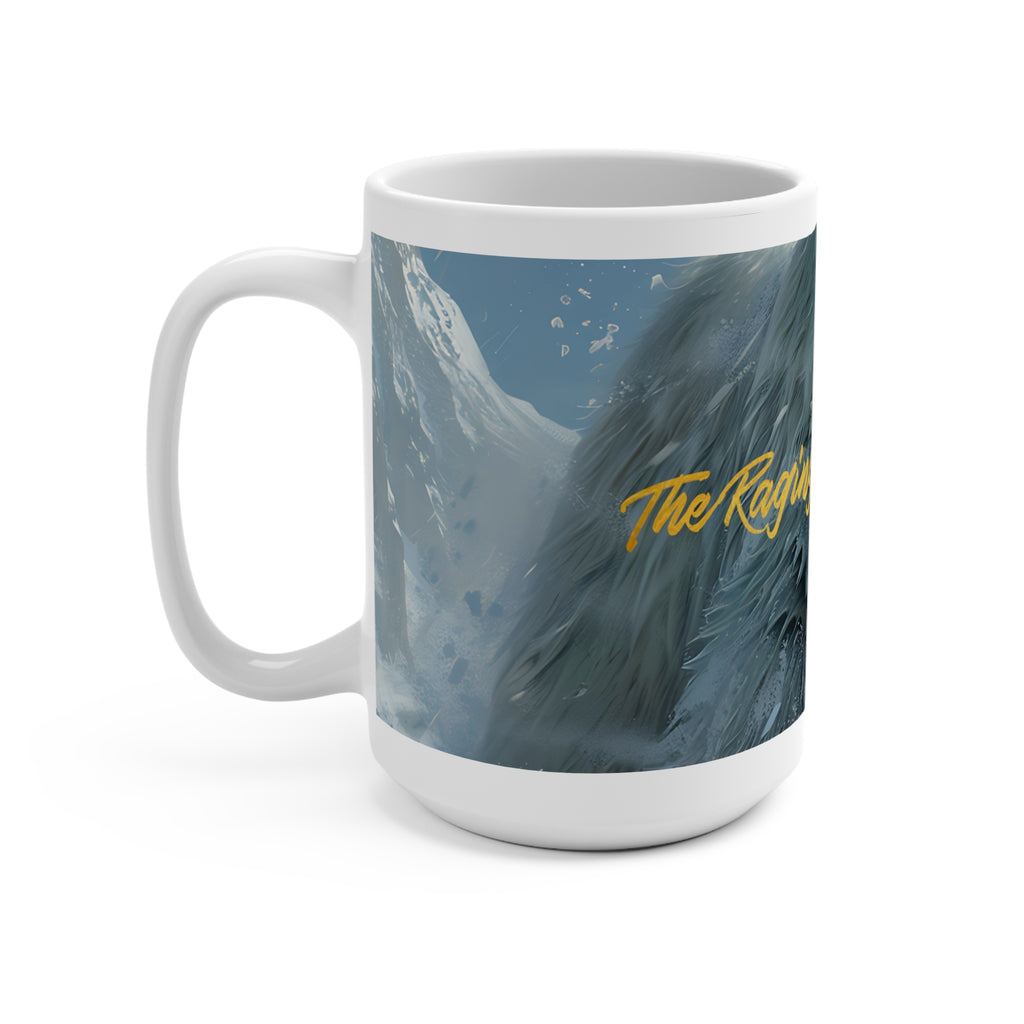 Polar Bear Mug - "Raging Sea Bear" 15oz Ceramic Coffee Cup