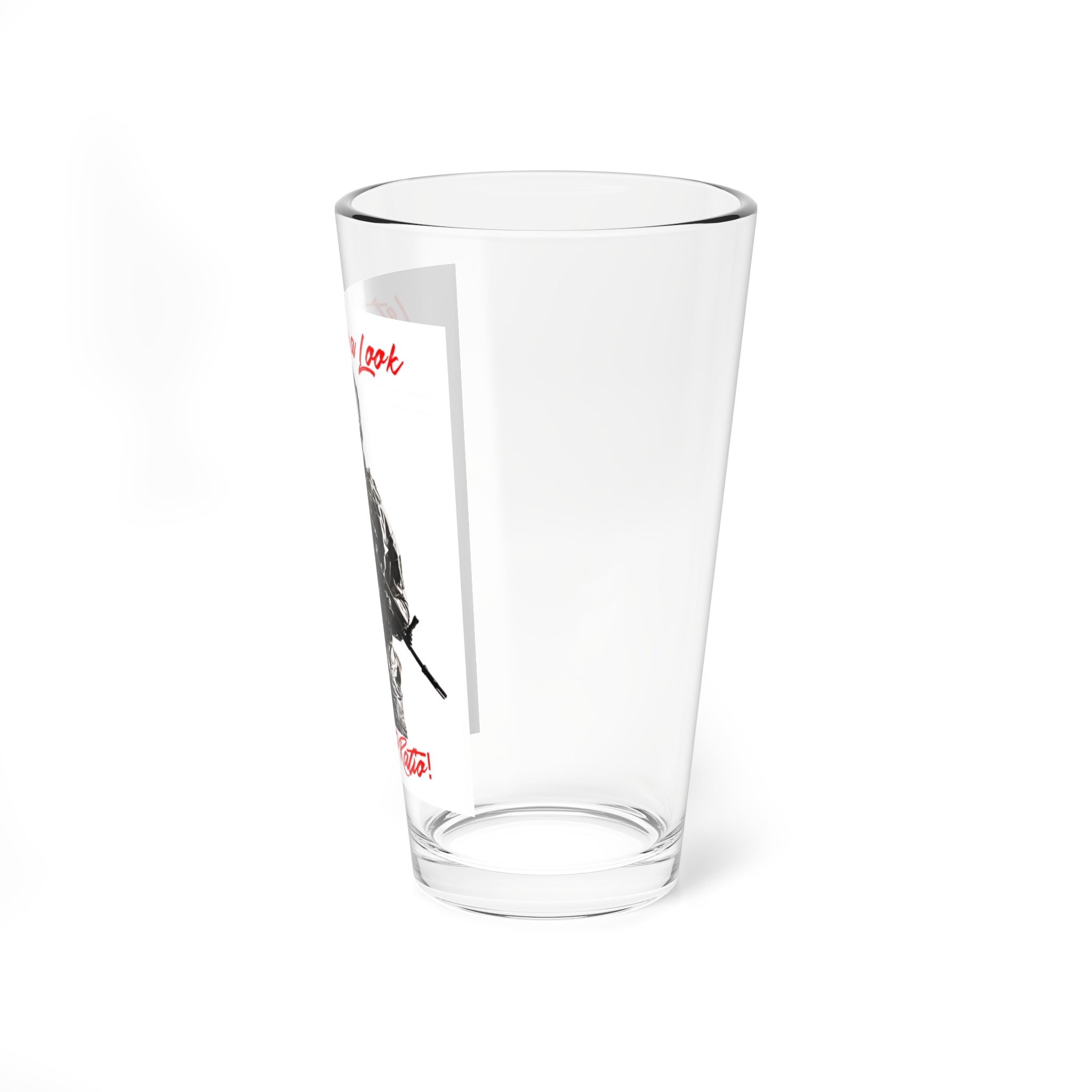 Tactical Soldier Pint Glass — "Let's Take a Look" 16oz Mixing Glass